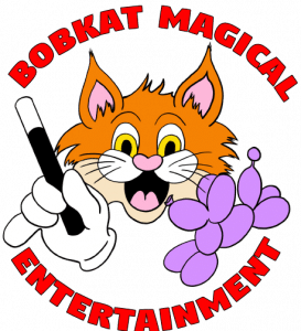 Logo for Bobkat Magical Magican Balloons Children's entertainment Massachusetts